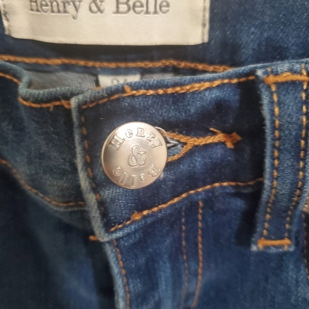 Henry & Belle Womens High Rise Super Skinny Jeans  Blue Size 24 - Picture 3 of 7